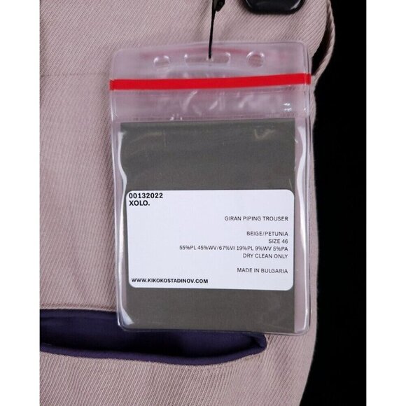 Kiko Kostadinov Giran Trousers by Kiko Kostadinov 46 S Beige NWT - Picture 9 of 15